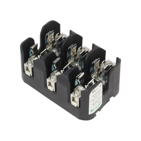 Clemă Siguranțe Cilindrice DIN 60A 600V 3 Poli | Electronic-mag.ro | Componente Electronice