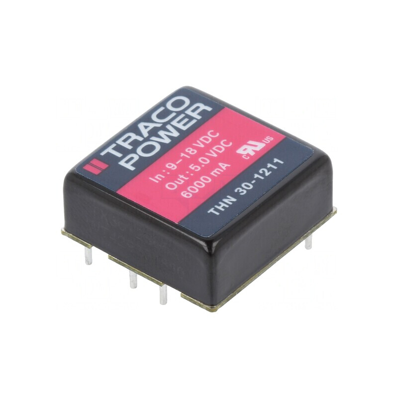 Convertor DC/DC 30W 9-18V la 5VDC 6000mA THN 30-1211 | Electronic-mag.ro | Componente Electronice
