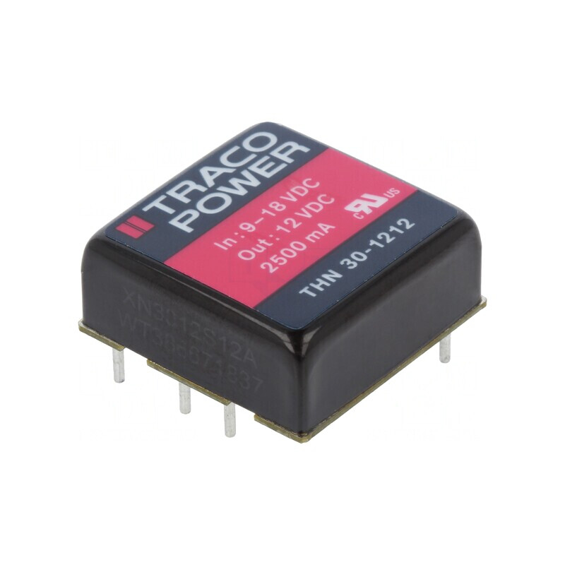 Convertor DC/DC 30W 9-18V la 12V 2500mA THN 30-1212 | Electronic-mag.ro | Componente Electronice