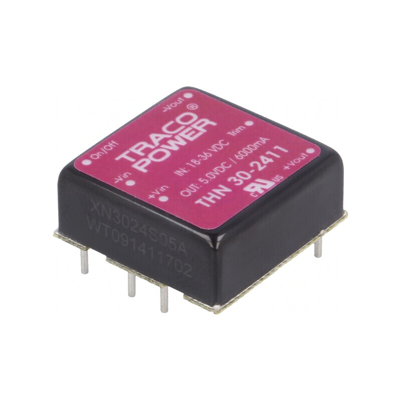 Convertor DC/DC 30W 18-36V la 5V 6000mA THN 30-2411 | Electronic-mag.ro | Componente Electronice