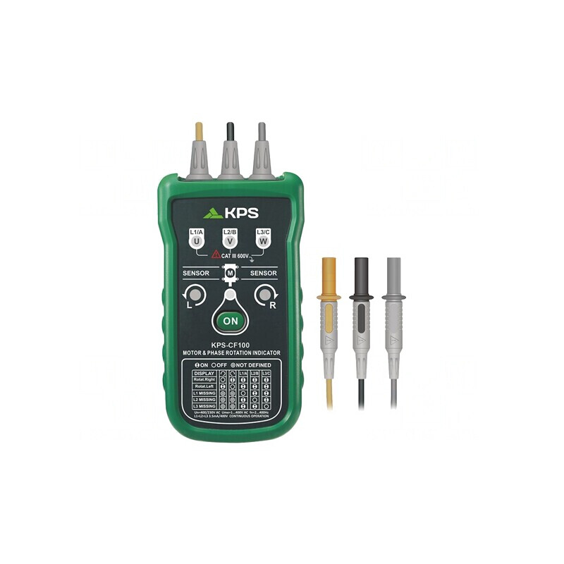 Tester Succesiune Faze 120-400VAC 2-400Hz KPS-CF100 | Electronic-mag.ro | Componente Electronice