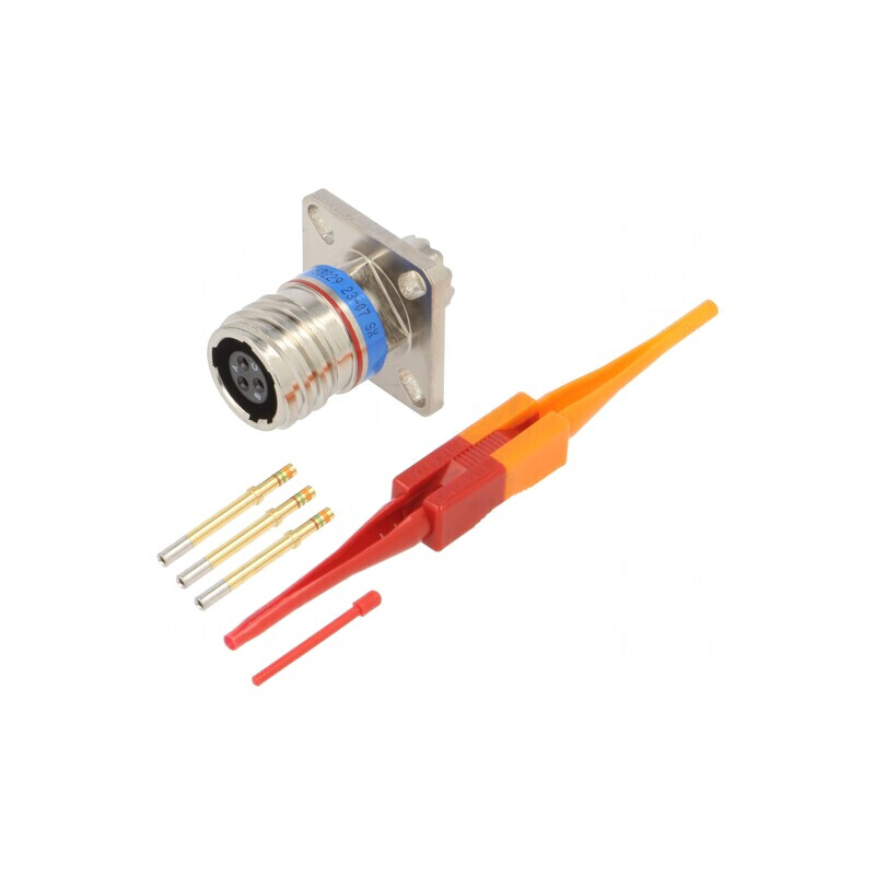 Conector militar soclu 9 MIL-DTL-38999 Series III | Electronic-mag.ro | Componente Electronice