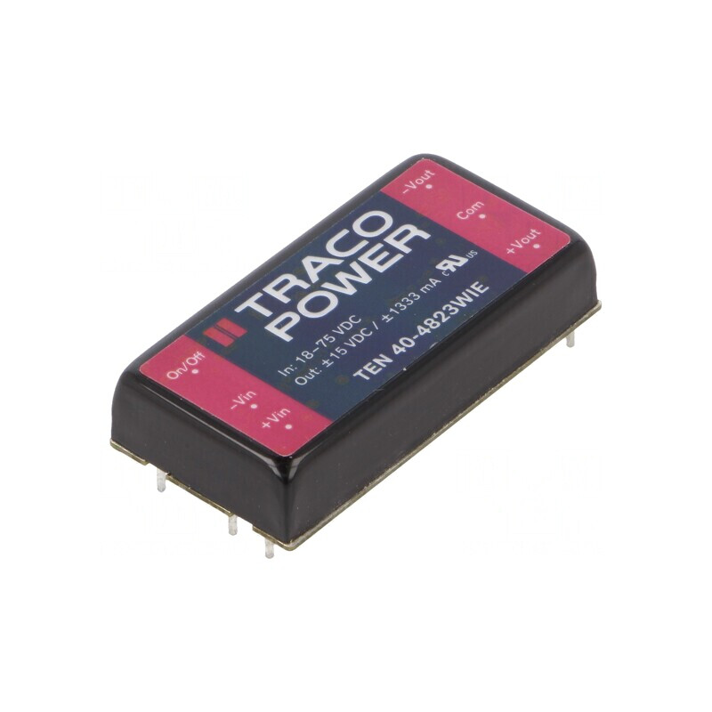 Convertor DC/DC 40W 18-75V la 15V/-15V | Electronic-mag.ro | Componente Electronice