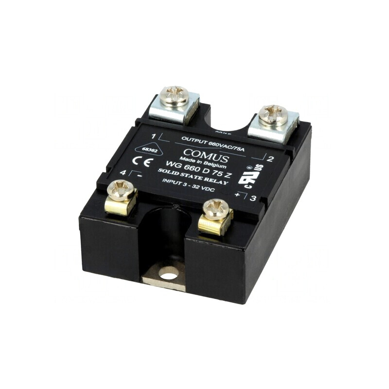 Releu semiconductor 75A 1-fazat 24-660VAC | Electronic-mag.ro | Componente Electronice
