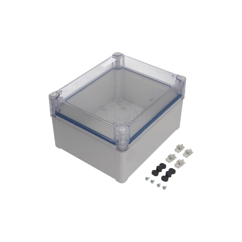 Carcasă universală policarbonat gri 241x291x168 mm | Electronic-mag.ro | Componente Electronice