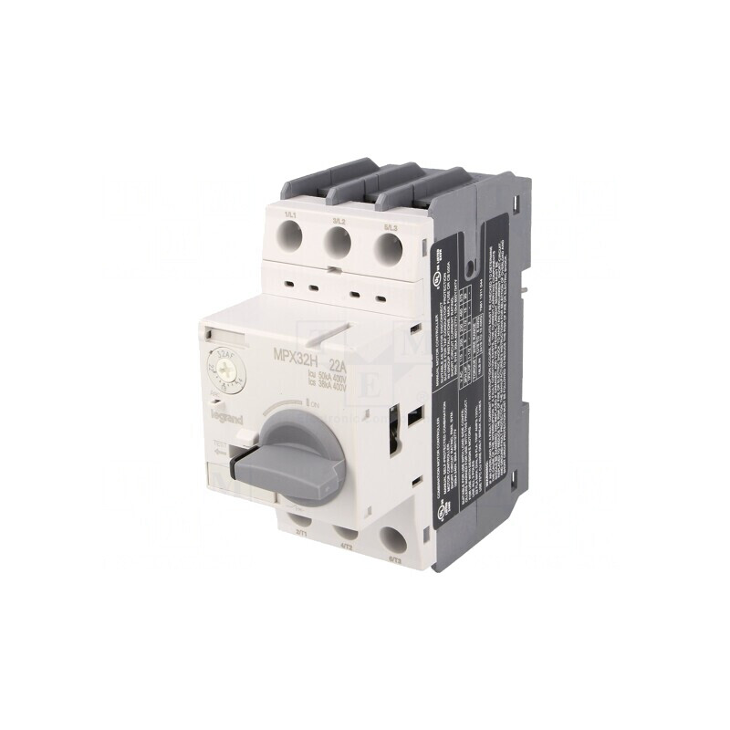 Întrerupător Motor 7,5kW 230-690VAC pentru Șină DIN IP20 | Electronic-mag.ro | Componente Electronice