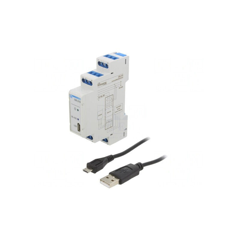 Module I/O Digitale 12-24VDC pentru Șină DIN RS485 USB OB-216 | Electronic-mag.ro | Componente Electronice