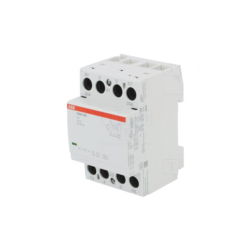 Contactor 4-Polar 40A 24V AC/DC | Electronic-mag.ro | Componente Electronice