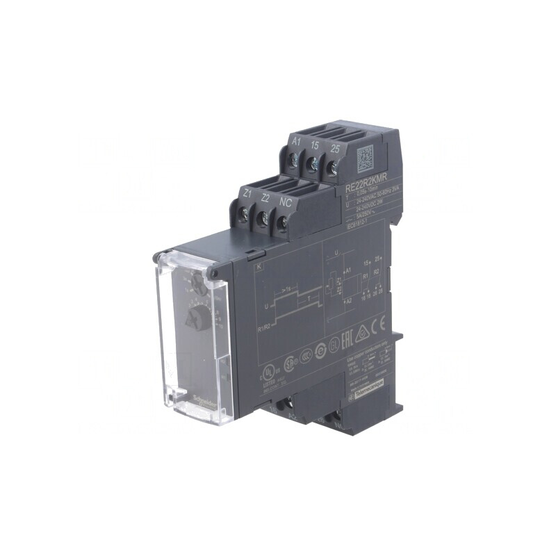 Timer DPDT 24-240V 0.05s-10min 250VAC 5A | Electronic-mag.ro | Componente Electronice
