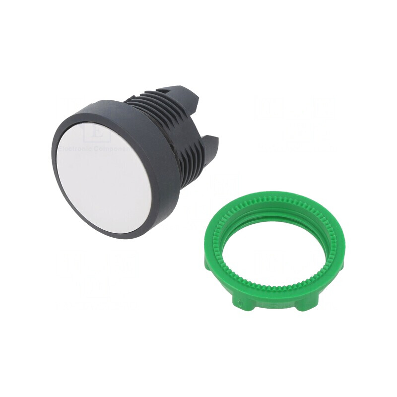 Comutator apăsare 22mm albă | Electronic-mag.ro | Componente Electronice