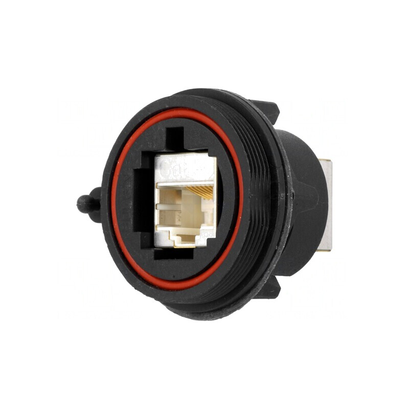 Adaptor Ethernet Buccaneer IP68 8 pini aurit | Electronic-mag.ro | Componente Electronice