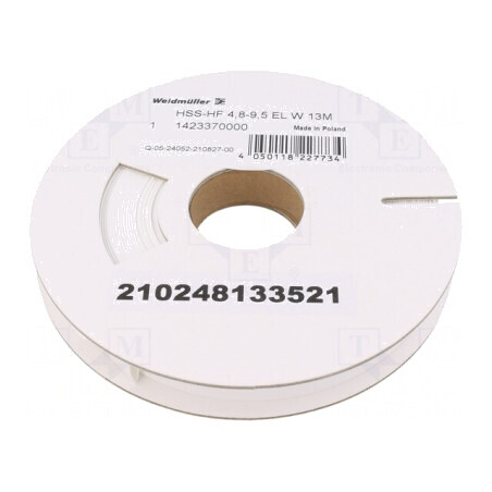 Manșon Termocontractabil 9.5mm x 13m Alb | Electronic-mag.ro | Componente Electronice