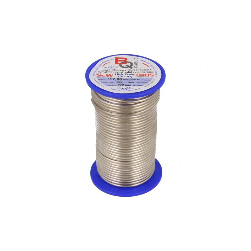Sârmă de Cupru Argintată 2mm 500g | Electronic-mag.ro | Componente Electronice
