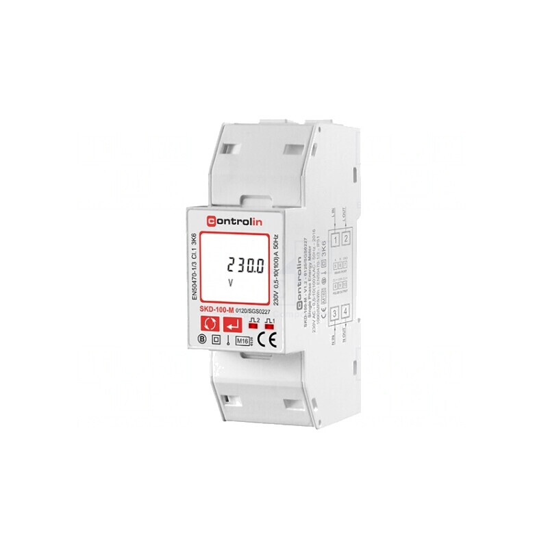 Contor digital 1-fază LCD pentru șină DIN | Electronic-mag.ro | Componente Electronice