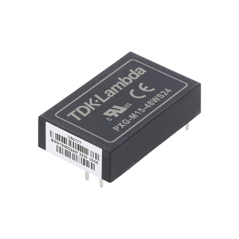 Convertor DC/DC 15W 18-75V la 24V 625mA THT | Electronic-mag.ro | Componente Electronice