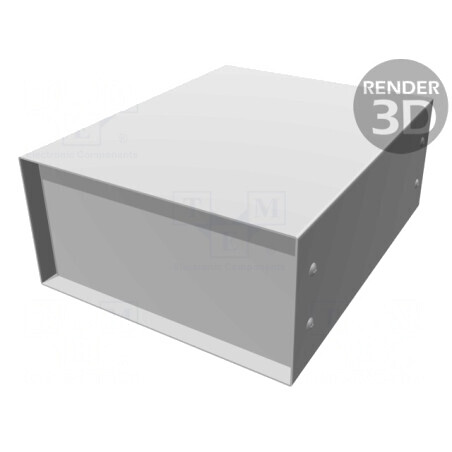 Carcasă cu Panou Ventilată 1458VE4B | Electronic-mag.ro | Componente Electronice