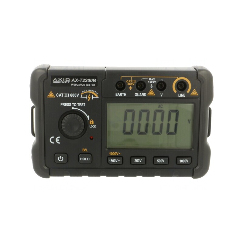 Aparat măsurare rezistență izolație LCD 750V AX-T2200B | Electronic-mag.ro | Componente Electronice