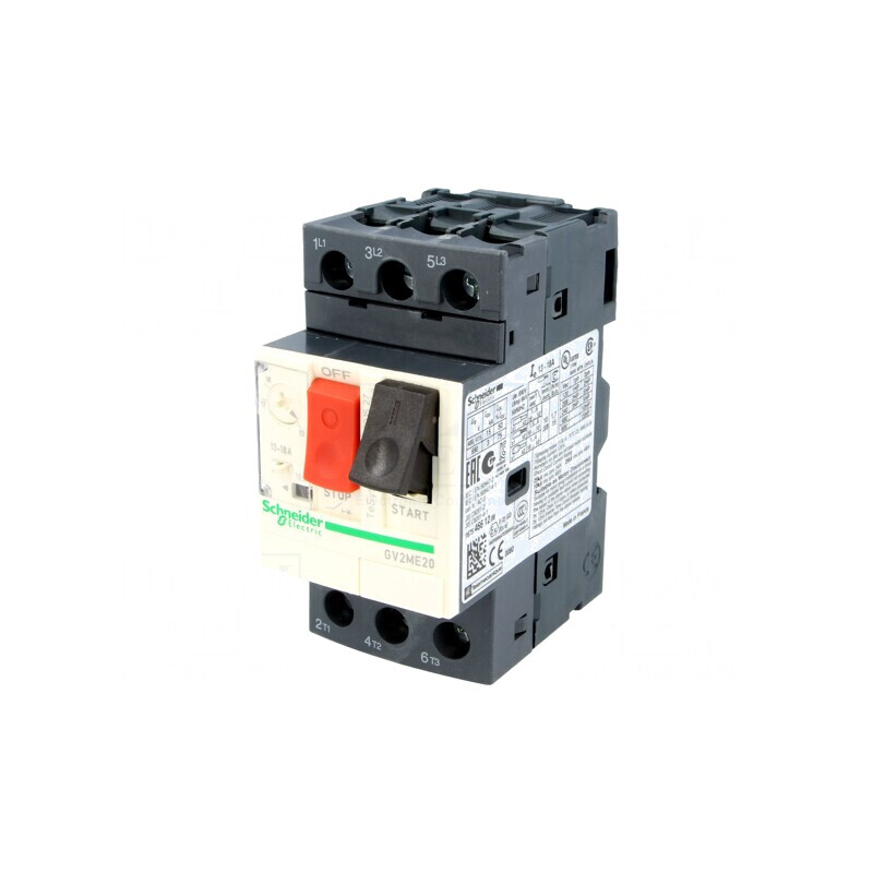 Întrerupător motor 7,5kW șină DIN IP20 GV2ME20 | Electronic-mag.ro | Componente Electronice