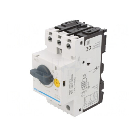 Întrerupător Motor 0.75kW 230VAC Șină DIN 1.6-2.5A | Electronic-mag.ro | Componente Electronice