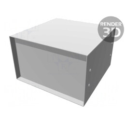 Carcasă cu panou ventilată 1458 203x203x127 mm | Electronic-mag.ro | Componente Electronice