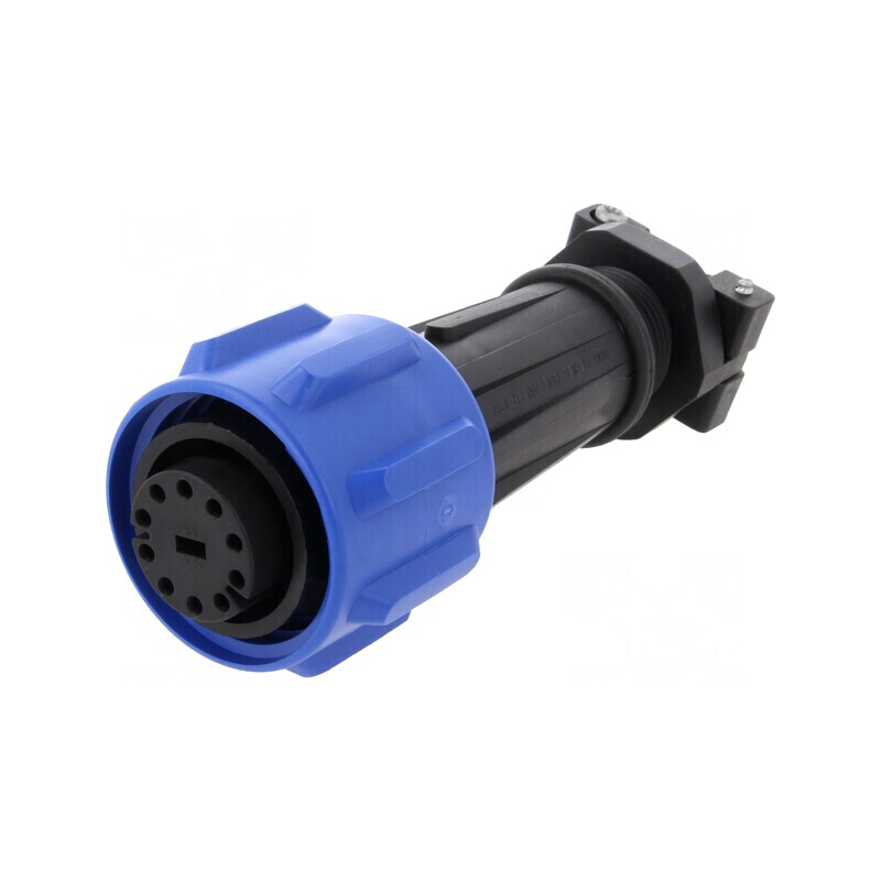 Conector Circular Mufă Mamă PIN 10 Buccaneer 900 Nichelat | Electronic-mag.ro | Componente Electronice