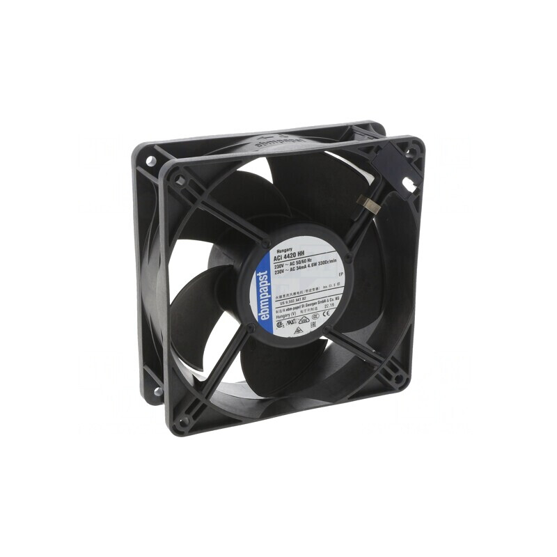 Ventilator axial 230VAC 119x119x38mm 175m3/h ACI | Electronic-mag.ro | Componente Electronice