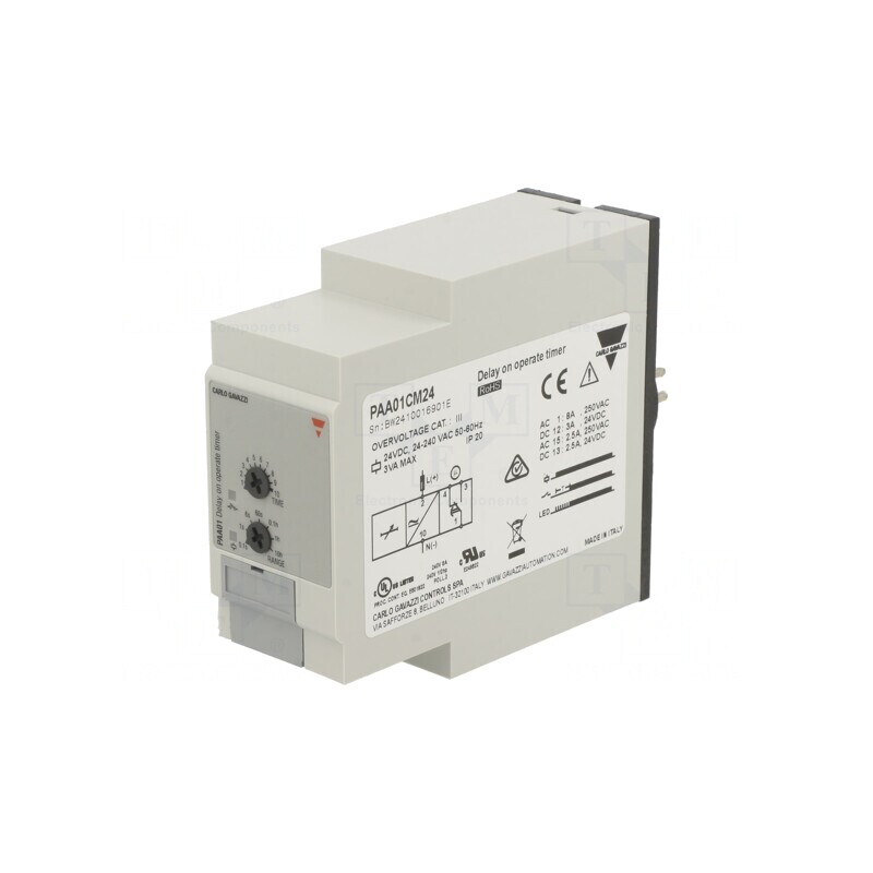 Timer Programabil SPDT 0,1s-100h 24-240VAC/IP20 | Electronic-mag.ro | Componente Electronice