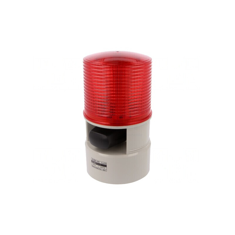 Semnalizator Luminos și Acustic 24VDC LED Roșu IP54 103dB | Electronic-mag.ro | Componente Electronice