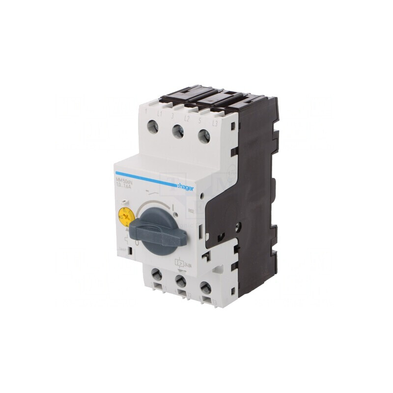 Întrerupător Motor 0,55kW 230VAC Șină DIN 1-1,6A | Electronic-mag.ro | Componente Electronice