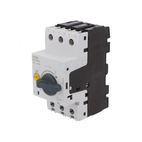 Întrerupător Motor 1,5kW 230VAC Șină DIN 2,5-4A | Electronic-mag.ro | Componente Electronice