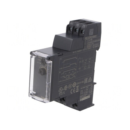 Timer Programabil DPDT 0,05s-100h 250VAC/8A 24-240VAC 24VDC IP20 | Electronic-mag.ro | Componente Electronice