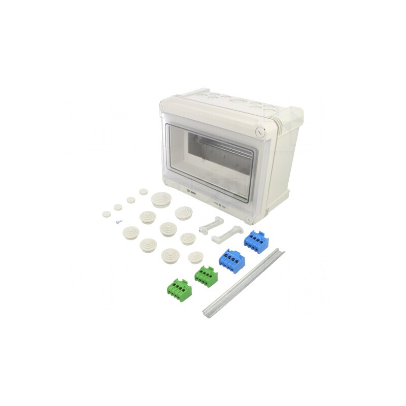 Carcasă pentru aparatură modulară IP66, polistiren, 9 module | Electronic-mag.ro | Componente Electronice Carcasă pentru aparatură modulară IP66, polistiren, 9 module | Electronic-mag.ro | Componente Electronice