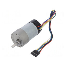 Motor DC cu Transmisie 12V 5.5A Ax Crestătură D 48mNm 6.3:1 METAL GEARMOTOR 37DX65LMM | Electronic-mag.ro | Componente Electroni
