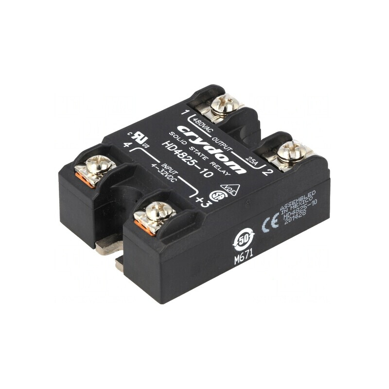 Releu Semiconductor 25A 1-Fazat 48-530VAC | Electronic-mag.ro | Componente Electronice