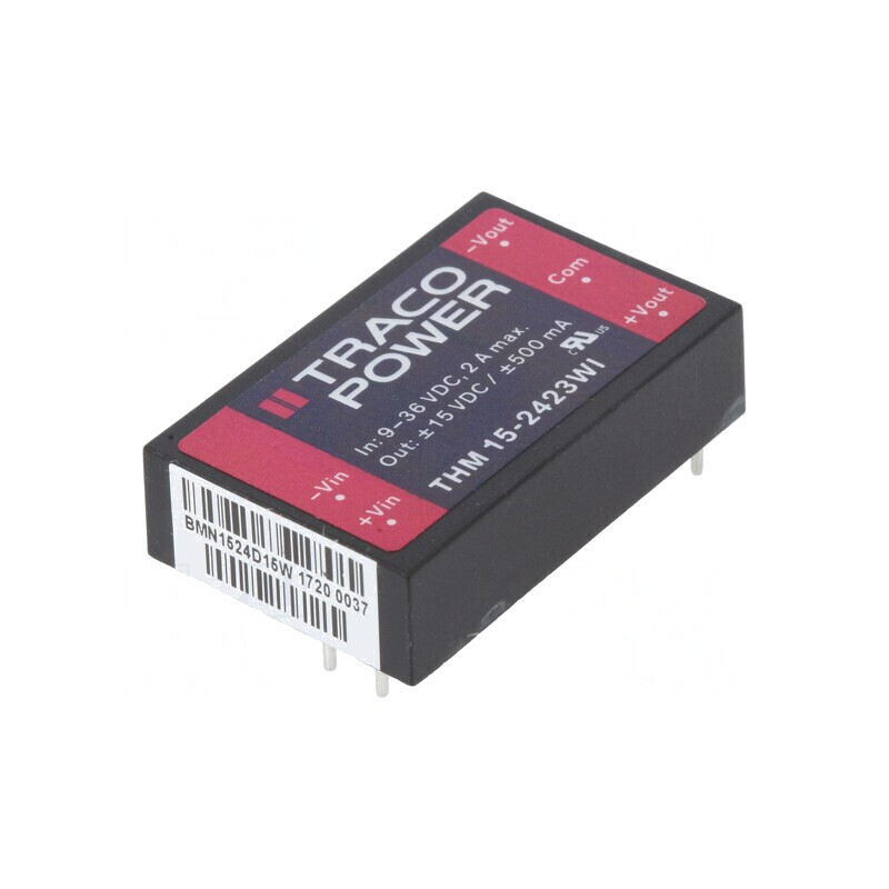 Convertor DC/DC 15W 9-36V la 15V/-15V | Electronic-mag.ro | Componente Electronice