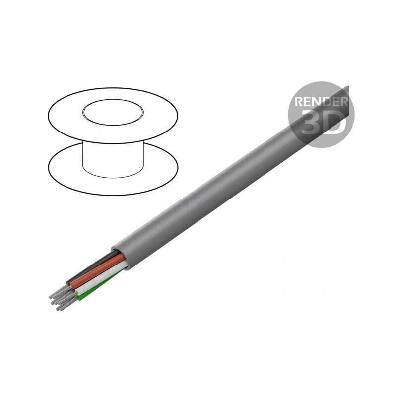 Cablu Alpha Essential neecranat 30,5m 300V 7x22AWG Cu | Electronic-mag.ro | Componente Electronice