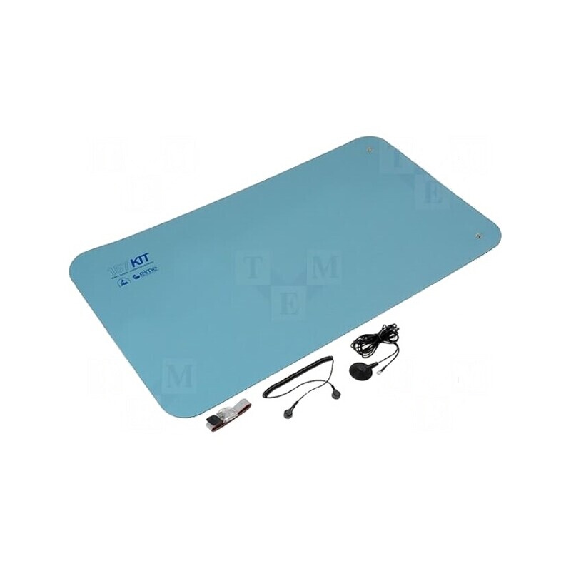 Kit Protecție Antistatică Masă ESD 1.2m x 0.6m Albastru | Electronic-mag.ro | Componente Electronice