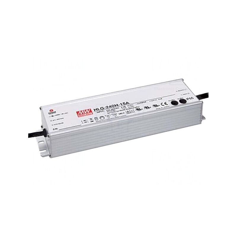 Alimentator LED 192W 12VDC IP65 HLG-240H-12A | Electronic-mag.ro | Componente Electronice