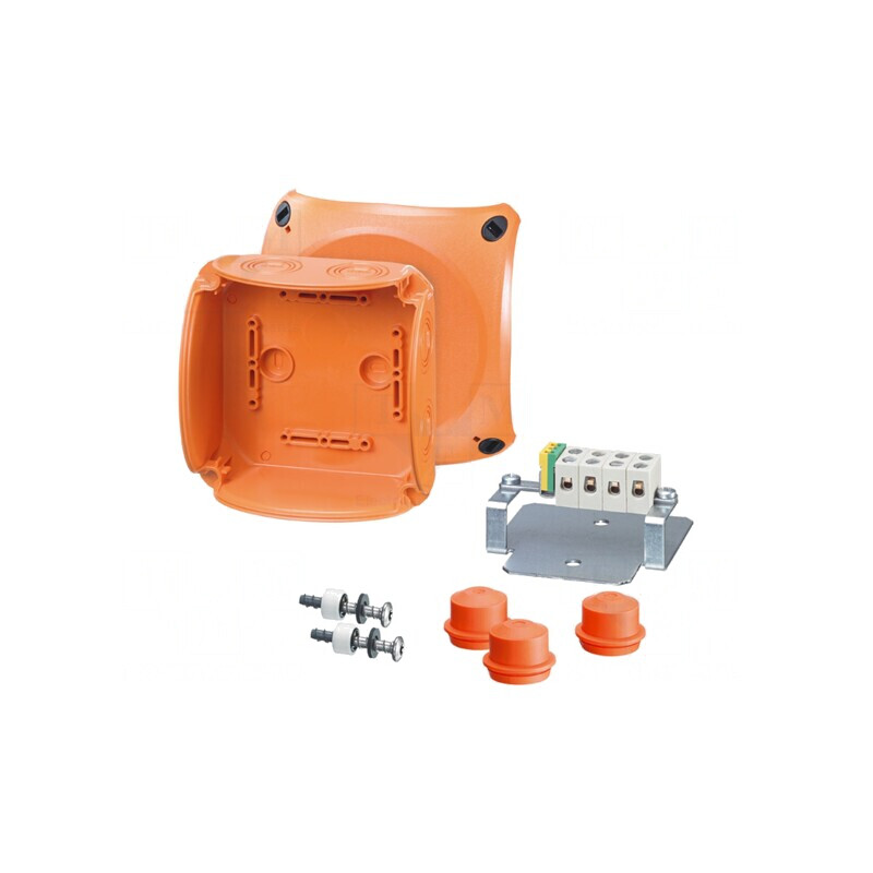 Carcasă urgență IP65/IP66 130x130x77mm cu cleme | Electronic-mag.ro | Componente Electronice