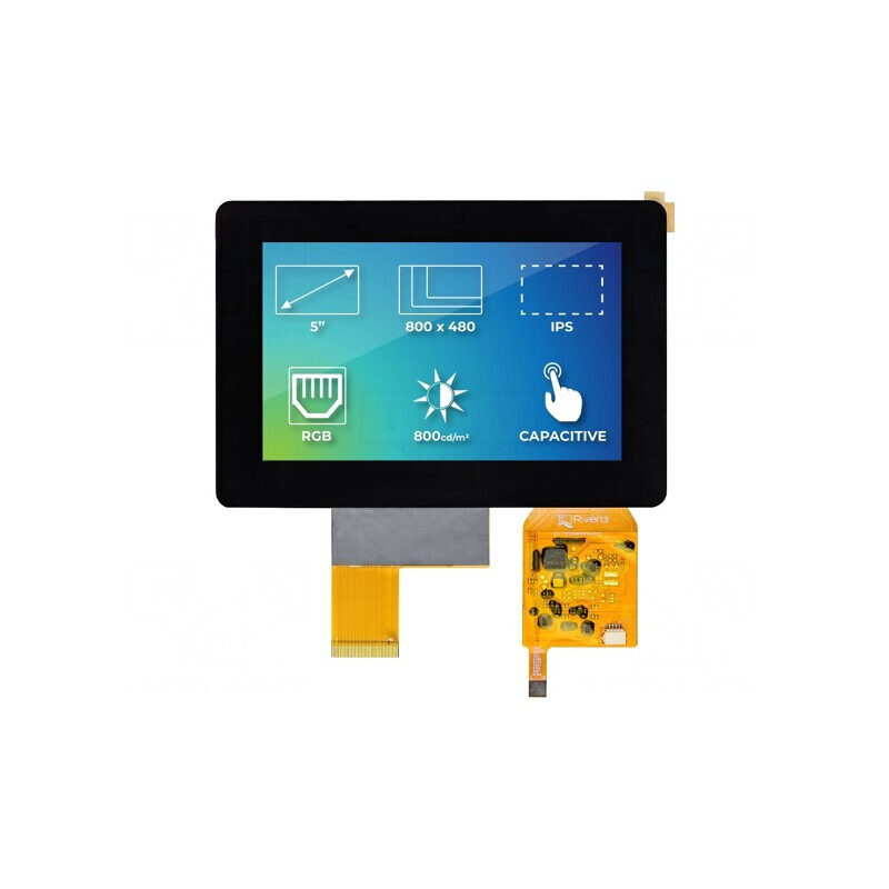 Afișaj TFT 5" 800x480 LED 800cd/m2 | Electronic-mag.ro | Componente Electronice