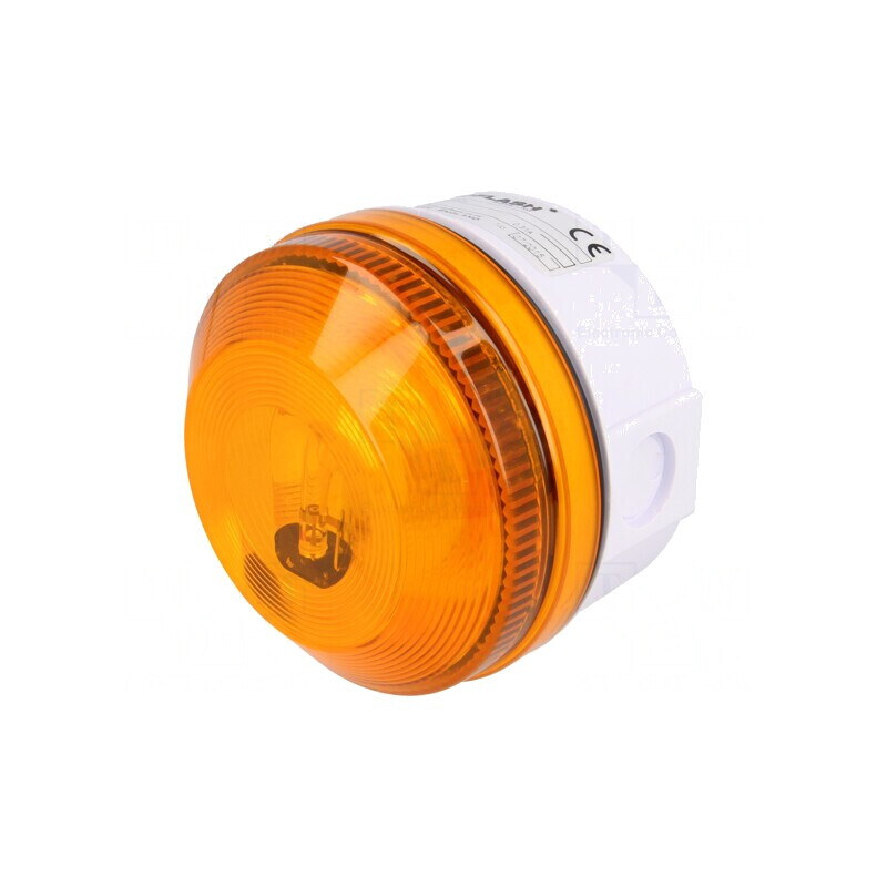 Lumină de semnalizare portocalie flash 15-28VDC | Electronic-mag.ro | Componente Electronice