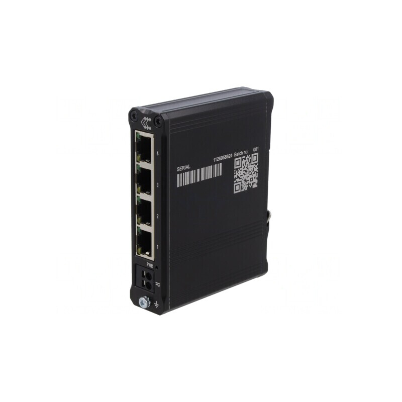Switch Ethernet Neadministrabil 4 Porturi RJ45 7-57VDC | Electronic-mag.ro | Componente Electronice