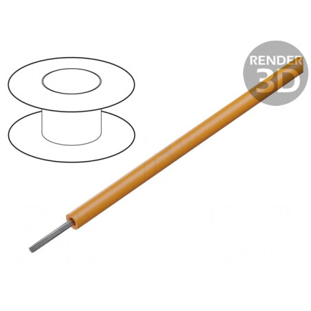 Cablu HookUp Wire Cu 26AWG PVC Portocaliu 600V 305m | Electronic-mag.ro | Componente Electronice