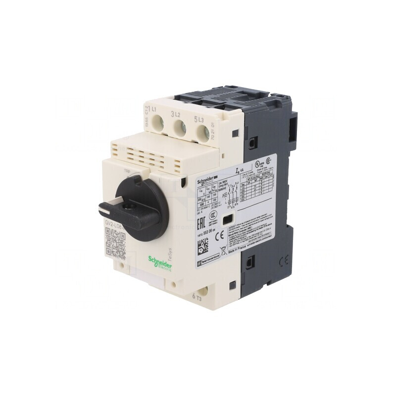 Întrerupător Motor 1,1/1,5kW 230-690V pentru Șină DIN GV2L08 | Electronic-mag.ro | Componente Electronice