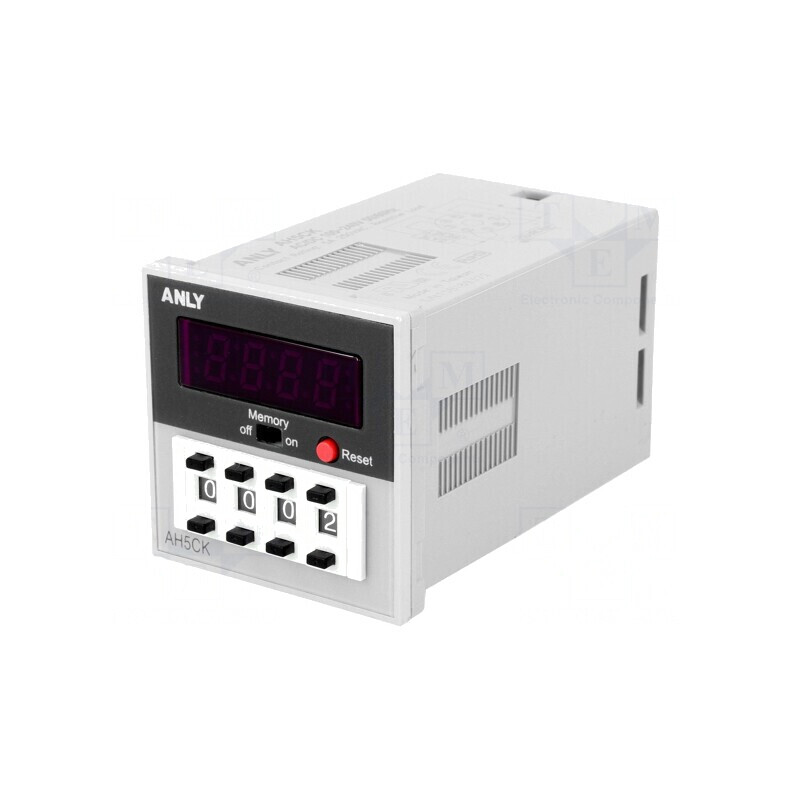 Contor Electronic LED cu Indicator Mecanic și Impulsuri 9999 SPDT 100-240V AC/DC | Electronic-mag.ro | Componente Electronice