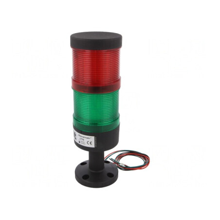 Coloană de Semnalizare LED Roşie/Verde 230VAC | Electronic-mag.ro | Componente Electronice