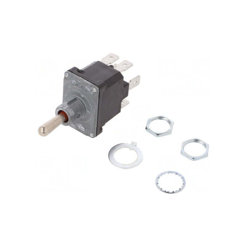 Comutator Basculant DPDT ON-OFF-ON 10A 230V IP67 | Electronic-mag.ro | Componente Electronice
