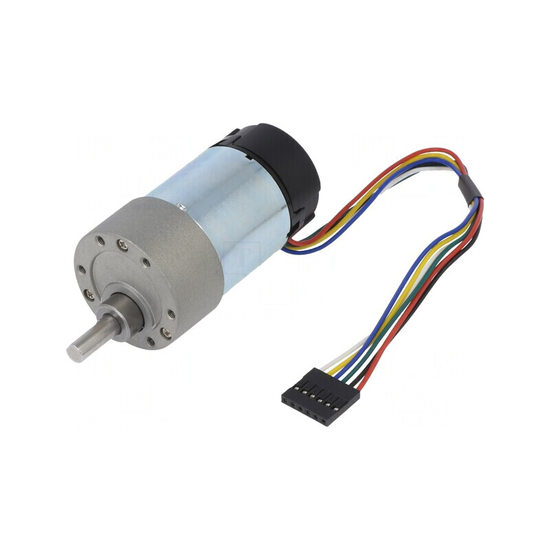 Motor DC 24V 3A cu Transmisie și Ax D 1000rpm 10:1 Metal Gearmotor | Electronic-mag.ro | Componente Electronice