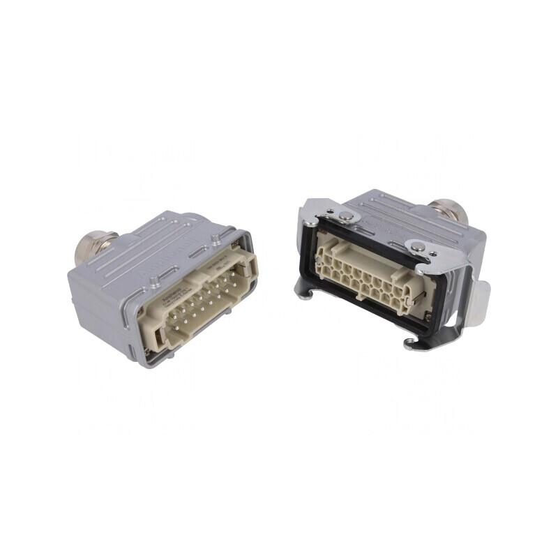Conector HDC Tată-Mamă 16 PIN PE E16 | Electronic-mag.ro | Componente Electronice
