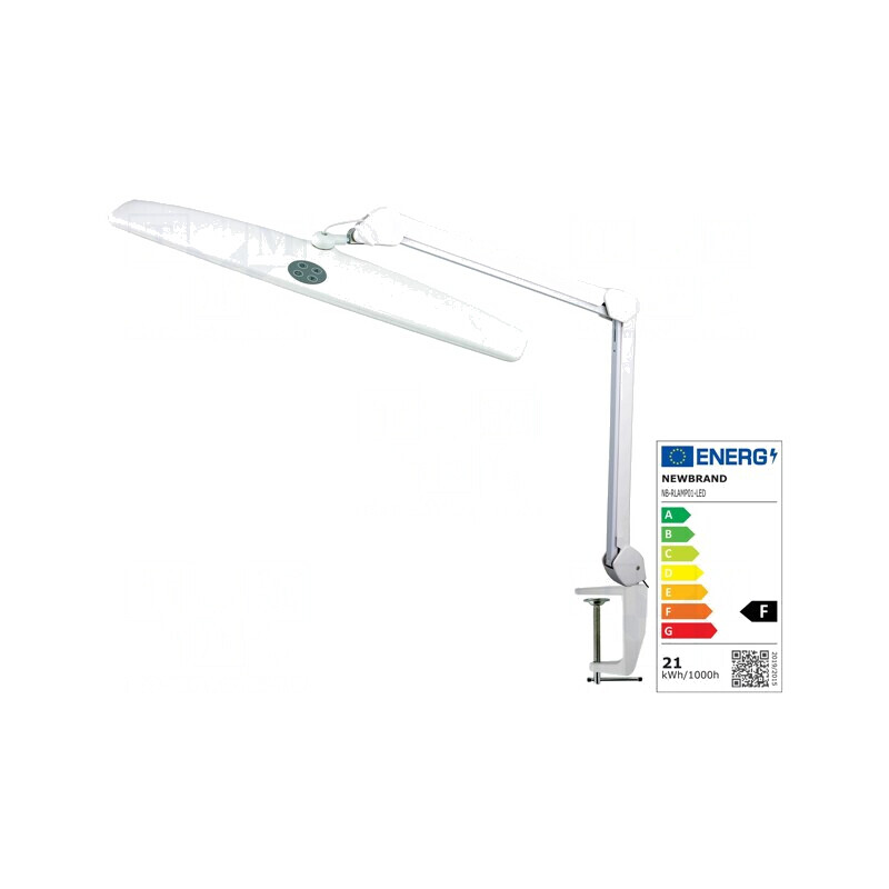 Lampă de Banc LED Albă 21W 230VAC 1100lm 6000-7000K cu Ştecher EU | Electronic-mag.ro | Componente Electronice